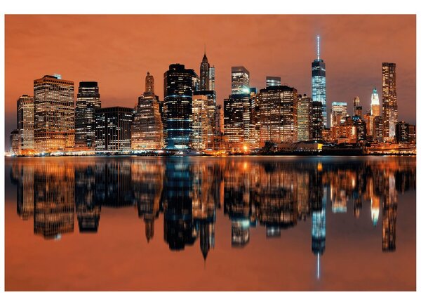 Carta da parati – Riflesso di Manhattan sull'acqua