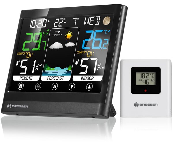 Stazione meteorologica a colori BRESSER MeteoTemp BF con touchscreen 7007511