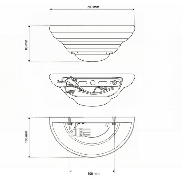 Applique da Parete G9 CONCHIGLIA in Gesso Pitturabile