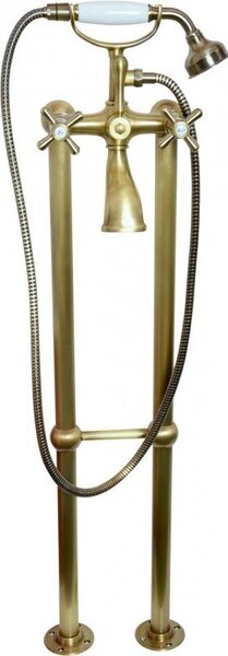 Slezák-RAV Miscelatore per vasca freestanding Slezák RAV Morava Retro MK150.5/2SM ottone vecchio