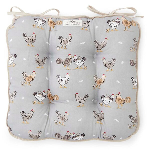 Cuscino per sedia in cotone 36x34 cm Hen House – Cooksmart ®