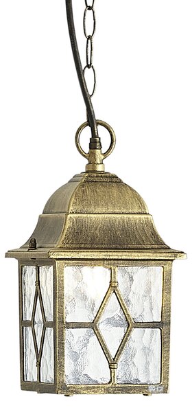Lampada a sospensione classica oro antico IP23 - London