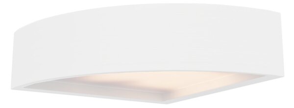 Applique da Parete Angolare E14 Bidirezionale in Gesso Pitturabile