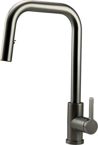 Miscelatore da cucina Pure.Sink Elite Steel Crystal-S PVD Gun Metal con bocca estraibile PS8050-61