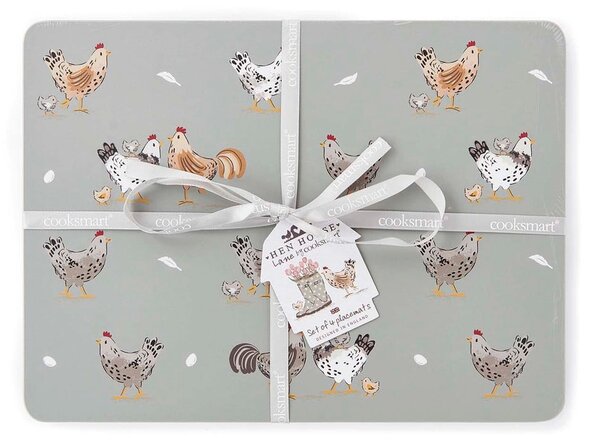 Tovagliette in set in sughero 4 pz 21x29 cm Hen House – Cooksmart ®