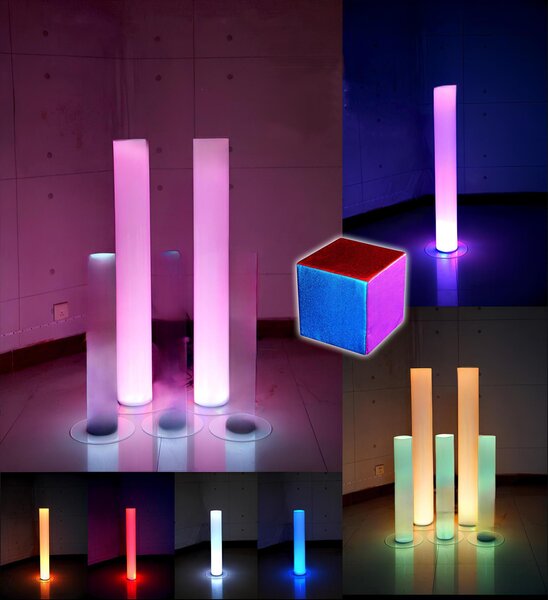 Colonna d'acqua 12*60 Colonne d'acqua parete parete divisoria Led colonne d'acqua illuminate