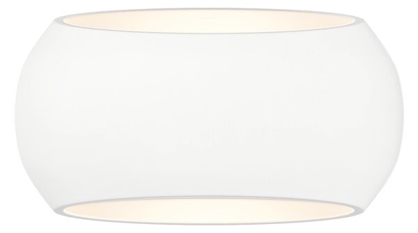 Applique da Parete E27 CURVY in Gesso Pitturabile