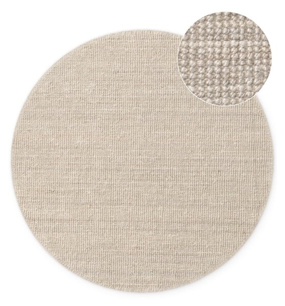 Tappeto rotondo color crema in iuta ø 160 cm Bouclé Jaipur – Hanse Home