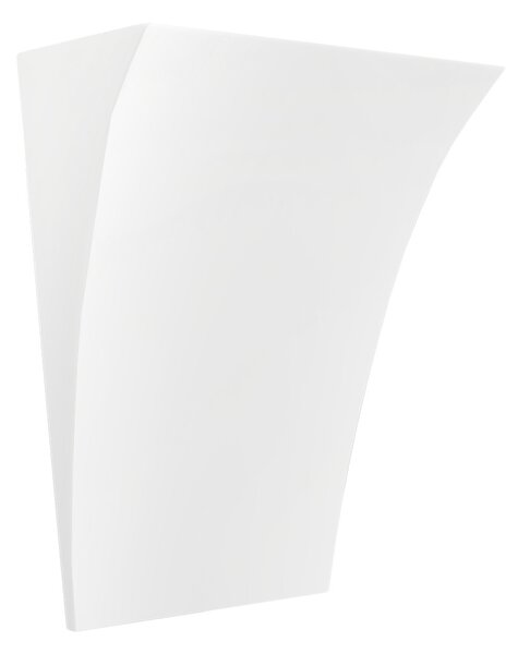 Applique da Parete G9 Curva Luce Indiretta in Gesso Pitturabile
