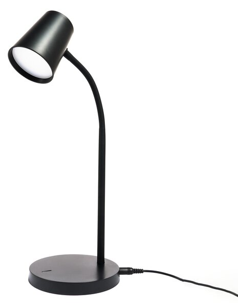 Lampade da tavolo Lindby, Ailina, dimmerabile, Nero, Studio / Ufficio, Plastica, Moderno