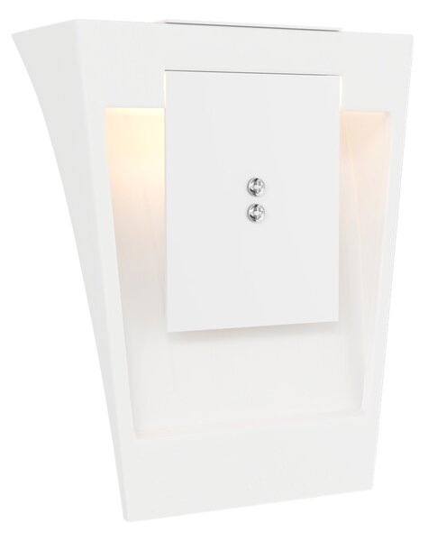Applique da Parete G9 Curva Luce Indiretta in Gesso Pitturabile