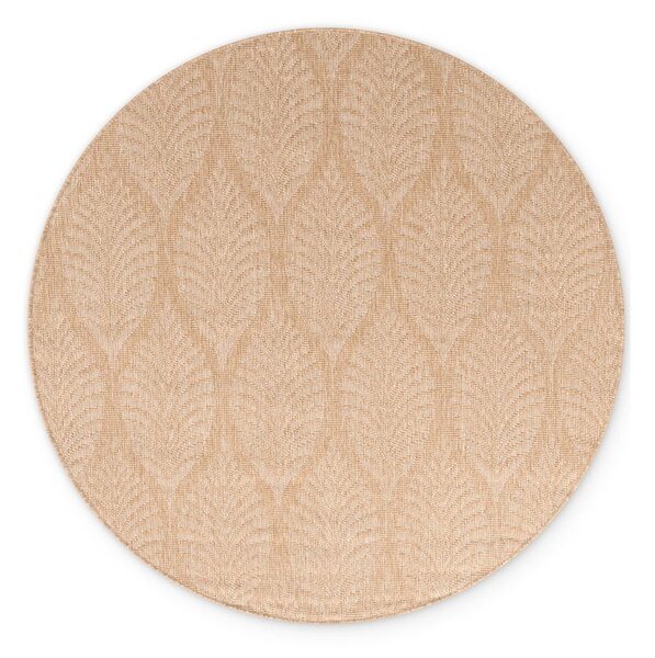 Tappeto da interno/esterno rotondo beige/avorio ø 160 cm Duet Liora – NORTHRUGS