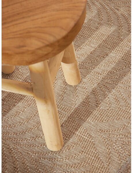 Tappeto da interno/esterno rotondo beige/avorio ø 160 cm Duet Liora – NORTHRUGS