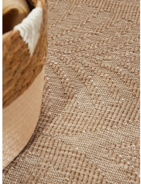 Tappeto da interno/esterno rotondo beige/avorio ø 160 cm Duet Liora – NORTHRUGS