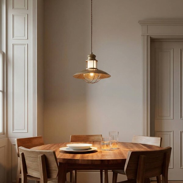 Lampada a sospensione Louisanne Lindby, dimmerabile, Marrone / Ruggine, Corridoio, Metallo, Marittimo, Lampada a sospensione