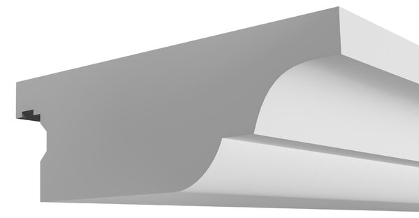 ELHARE binario per tende a stucco LED binario per tende a parete Indirect LK11A - 170x65mm, 2m