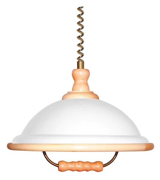 Prezent 73006 W50 - Lampadario a sospensione ACRYL 1xE27/60W/230V