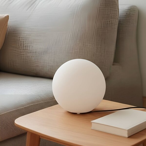 Lampada da tavolo Marike Lindby, Bianco / Opale, Soggiorno / Sala da pranzo, Vetro, Moderno, Lampada da tavolo