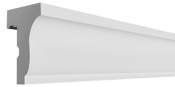 ELHARE binario per tende a stucco LED binario per tende a parete Indirect LK6B - 90x150mm, 2m