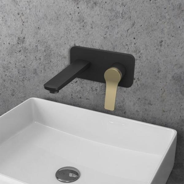 Mitigeur lavabo murale incassabile ANDARE en chrome RAV SLEZAK Finition: Cromo noir e bronzo