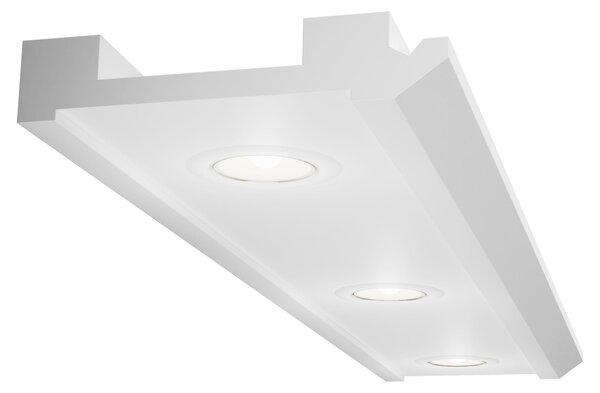 ELHARE Profilo per stucchi Spot LED Striscia di illuminazione indiretta Luce XPS LH4F - 60x300mm, 2m