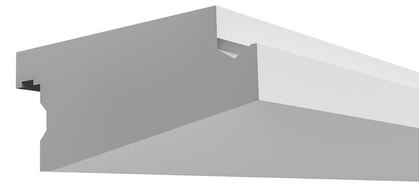ELHARE binario per tende a stucco LED binario per tende a parete Indirect LK10B - 150x75mm, 2m