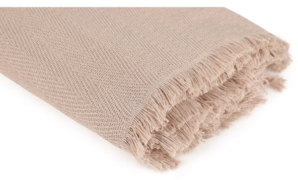 Copriletto marrone in cotone riciclato 170x205 cm Merlin - Mijolnir