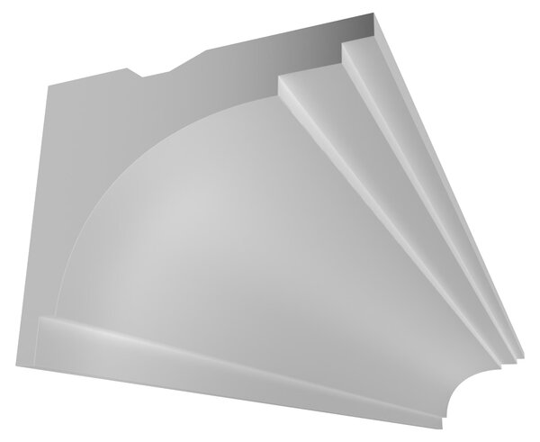 ELHARE Profilo di illuminazione indiretta a parete LS15B - 100x120mm, 2m