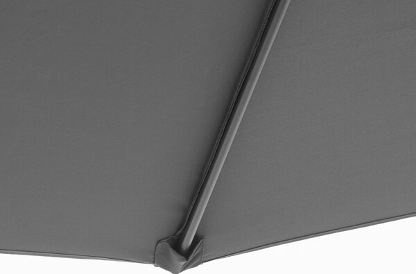 Outsunny Ombrellone decentrato ottogonale pieghevole diametro 3 m ombrellone da giardino con base a croce Ø295 x 255H cm grigio