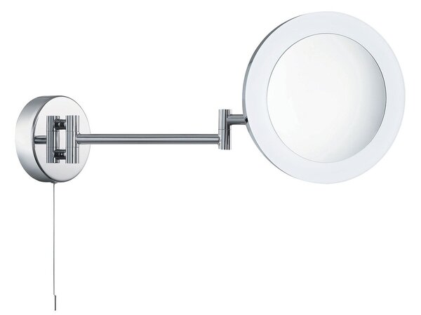 Applique Contemporanea Magnifying Metallo Cromo Vetro Led 4W 4000K