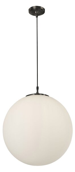 Sospensione Contemporanea Atomo Acciaio Nero 1 Luce E27 D30Cm