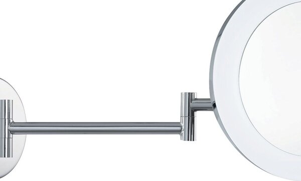 Applique Contemporanea Magnifying Metallo Cromo Vetro Led 4W 4000K