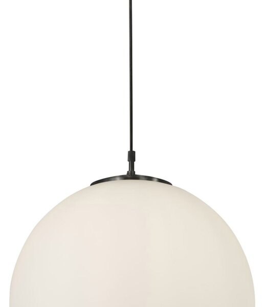 Sospensione Contemporanea Atomo Acciaio Nero 1 Luce E27 D30Cm