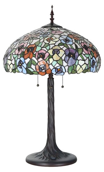 Lampada da tavolo Tiffany Clayre & Eef Ø 46x72 cm vetro verde