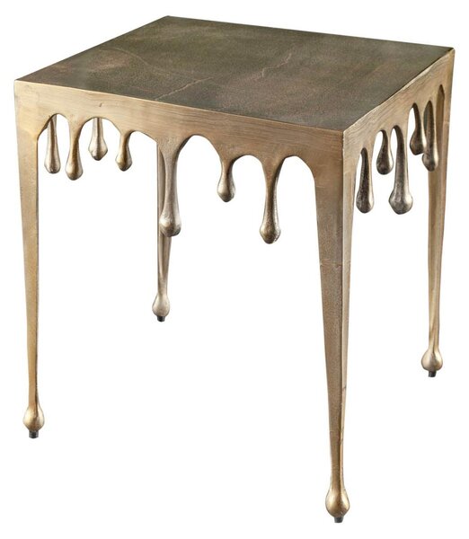 Tavolino da 50 cm, design dorato, moderno, per soggiorno - ACQUISTA ORA