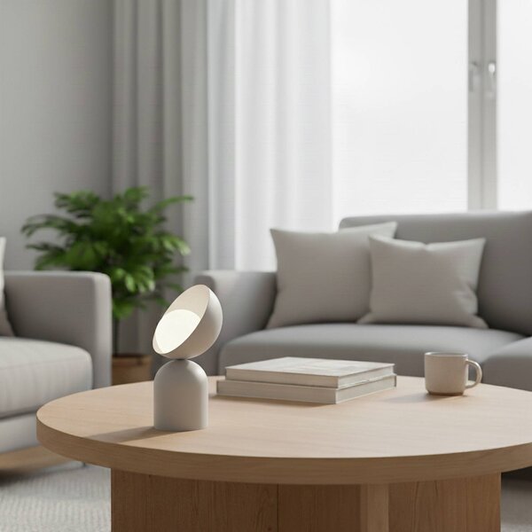 Lampada da tavolo Boto LN1 EMIBIG LIGHTING, Alluminio / Grigio / Zincato, Soggiorno / Sala da pranzo, Metallo, Moderno, Lampada da tavolo