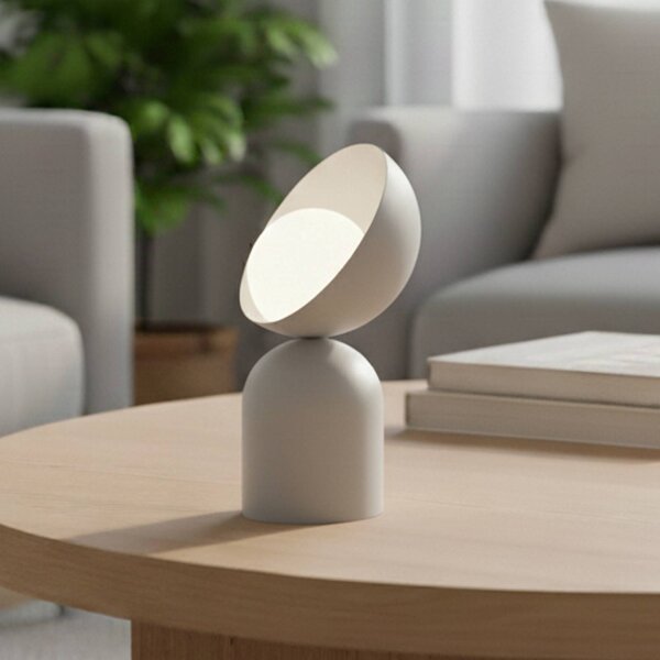 Lampada da tavolo Boto LN1 EMIBIG LIGHTING, Alluminio / Grigio / Zincato, Soggiorno / Sala da pranzo, Metallo, Moderno, Lampada da tavolo