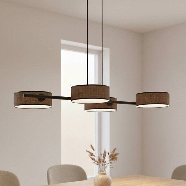 Lampada a sospensione Drumz 4 EMIBIG LIGHTING, dimmerabile, Marrone / Ruggine, Soggiorno / Sala da pranzo, Metallo, Moderno, Lampada a sospensione