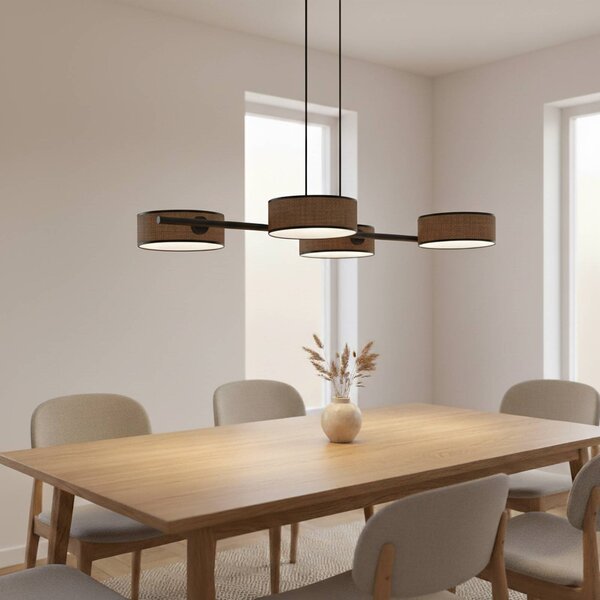 Lampada a sospensione Drumz 4 EMIBIG LIGHTING, dimmerabile, Marrone / Ruggine, Soggiorno / Sala da pranzo, Metallo, Moderno, Lampada a sospensione