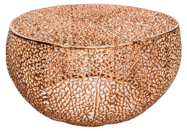 Riess-ambiente Tavolino dal design raffinato ABSTRACT LEAF 80 cm rame Tavolino Tavolo