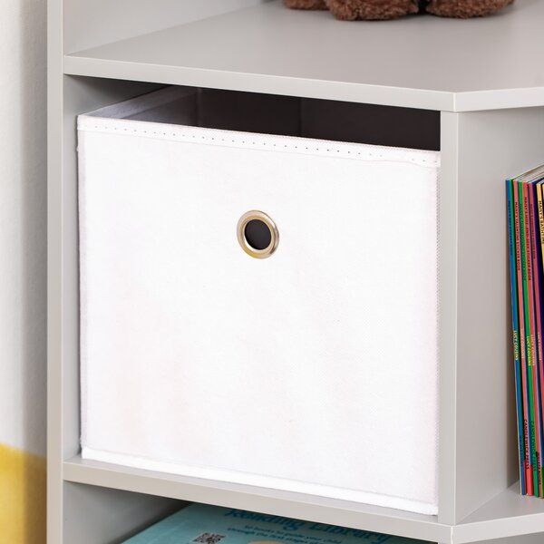 HOMCOM Scaffale per Bambini a 3 Cassetti in Tessuto non Tessuto e MDF, Grigio | Aosom Italy