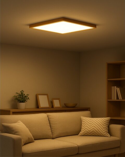 Plafoniera LED LED/40W/230V 3000/4000/6500K 50x50 cm beige