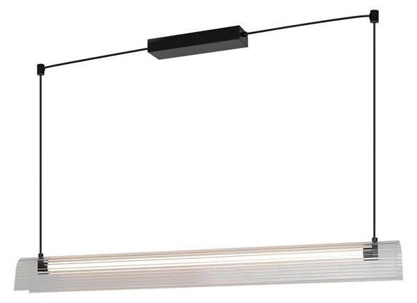 Nordlux - Lampada a sospensione LED dimmerabile su cavo ALIANI LED/20W/230V 3000K nero/trasparente