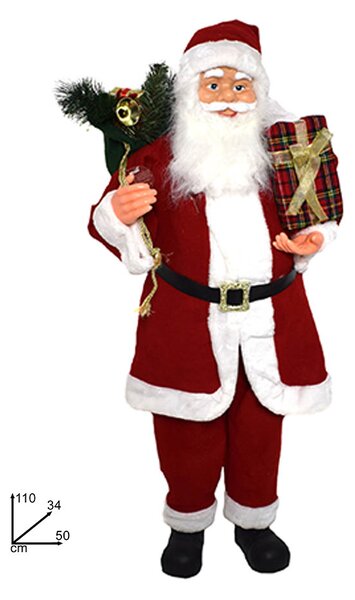 Idena Sacco Regalo Di Natale In Feltro Rosso 90x60 Cm Con Nastro – Capiente E Decorativo Per I Tuoi Regali