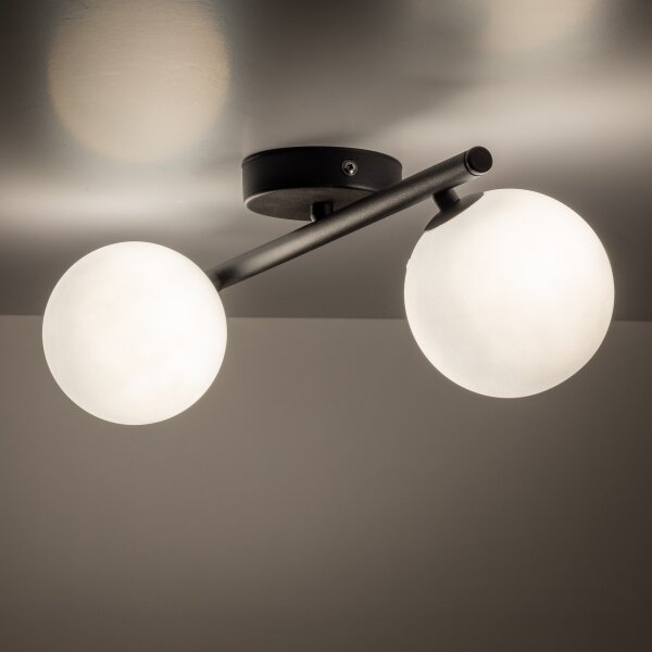 Plafoniera ELYON 5xG9/40W/230V nero/bianco