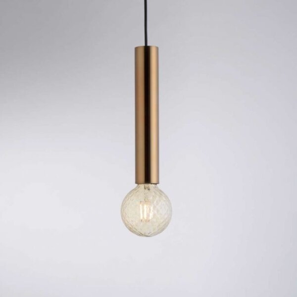 Leuchten Direkt 15617-60 - Lampadario a sospensione con filo BRUNA 1xE27/60W/230V ottone