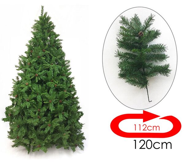 Emporio Grassi Albero di Natale Duthchess Spruce-A 120 cm Ø 112 colore Verde