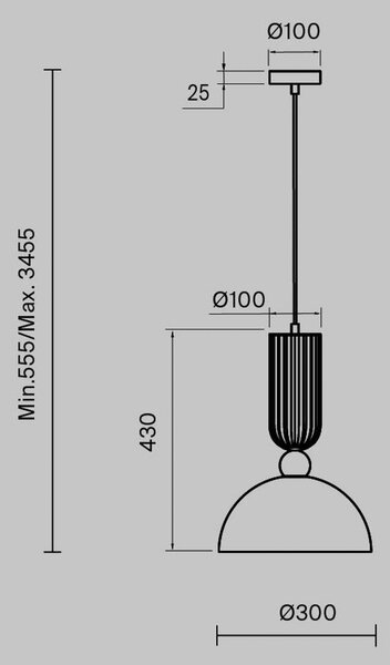 Maytoni Lampada a sospensione in vetro Antic, dimmerabile, Bianco / Opale, Soggiorno / Sala da pranzo, Vetro, Lampada a sospensione