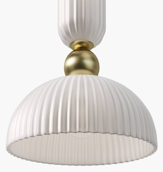 Maytoni Lampada a sospensione in vetro Antic, dimmerabile, Bianco / Opale, Soggiorno / Sala da pranzo, Vetro, Lampada a sospensione