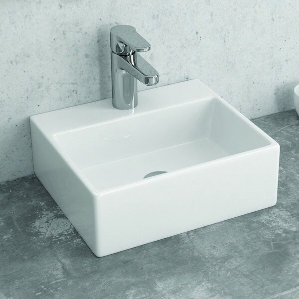Lavandino appoggio piccolo 34 cm in ceramica Litos-233 KAMALU